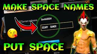 How To Give Space In Free Fire Name In 2023 | Change Free Fire Name In Hindi