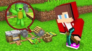 Why JJ Want To DESTROY Mikey TINY VILLAGE in Minecraft? (Maizen)