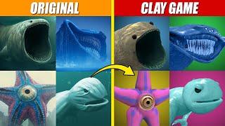 Making All Giant Sea Monster With Clay Game | SPORE