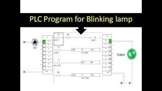 PLC PROGRAMMING FOR BLINKING LAMP ! FLASHING LIGHT ! Interval