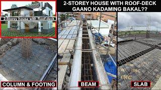 2Storey house with Roof-deck, Gaano kadaming bakal? ESTIMATES | PART-1