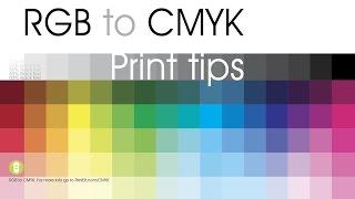 RGB to CMYK print tips