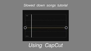 Slowed down songs tutorial using CapCut application.
