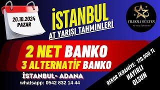 20 EKİM PAZAR İSTANBUL At Yarışı Tahminleri