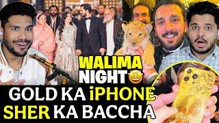 Indians react to Rajab Butt's Grand Walima Event |  Gift Me Mila SHER Ka Baccha & 24c Gold iPhone