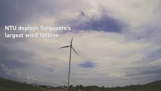 #NTUsg deploys Singapore’s largest wind turbine