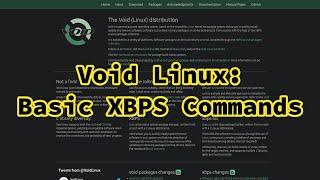 Void Linux: Basic Package Management