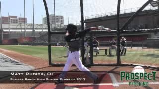 Matt Rudick prospect video, OF, Scripps Ranch High School Class of 2017