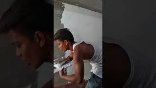 wall putty working