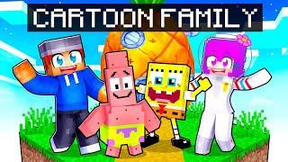 Having a CARTOON Family in Minecraft!