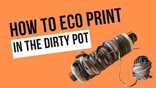 Step by step bundling and eco printing process #sustainabletextiles #botanicalprinting #dirtypot