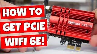 How To ADD Wifi 6E To Your PC For FASTER Internet Speeds Intel AX210S From Ziyituod