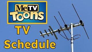 MeTV Toons Schedule Release - New OTA TV 24/7 Cartoon Channel