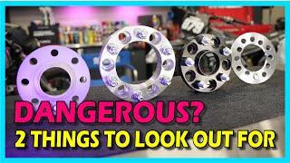 Why Wheel Spacers Can be Dangerous. What to look out for and how to use them properly.