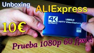 Capturadora china 1080p 60fps ALIEXPRESS 10€ TEST