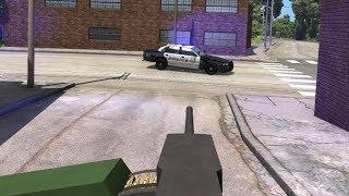 Machine Gun vs. Police 8 | BeamNG.drive