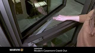 How to Use a Marvin Modern Casement Crank Out Window