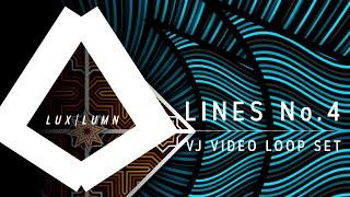 4K & 1080p VJ Video Loop Pack | 35 Loops DXV 3 & HAP [LINES No. 4]