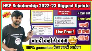 NSP Scholarship Biggest Good News For All |NSP Scholarship Payment Received 2022-23|Apply Technique