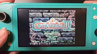 Super Castlevania 4 Switch Lite Gameplay