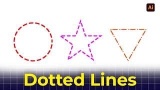 How To Make A Dotted Line In Illustrator CC | MS Graphic