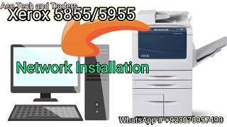 Xerox 5855 Xerox 5955 Networking Complete Setup Fast Printing || wc 5855 Fast Printing ||