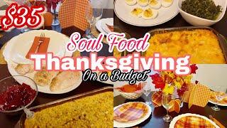 Simple Soul Food Thanksgiving Dinner On A Budget $35/Shop & Cook With Me