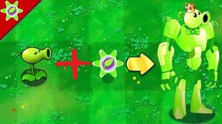 Plants Vs. Zombies :Peashooter evolution → Giant Peashooter - HARD MODE MOD PVZ Funny moments