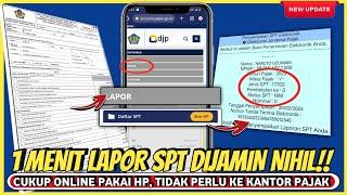 Cara Lapor pajak tahunan pribadi online 2023 • Lapor SPT tahunan di DJP Online