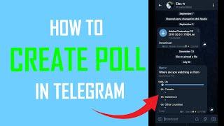 how to create poll on Telegram