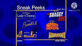 Sneak Peeks Menu to The Shaggy D.A.: Canine Candidate Edition 2006 DVD (January 10, 2006 version)