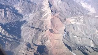 Aerial view of the Pamir Mountains