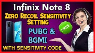 Infinix Note 8 PUBG New Season Sensitivity Setting & Code