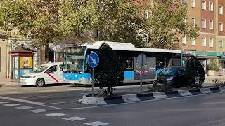 Buses in Madrid, Spain 2024