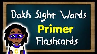 Dolch Primer Sight Words | Kindergarten Sight Words | Sight Word Flashcards | English Words