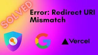 Redirect URI Mismatch Error fix in NextAuth.js (Google Auth)