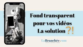 Fond transparent pour vos vidéos ! La solution gratuite SANS Photoshop en quelques clicks ! #63