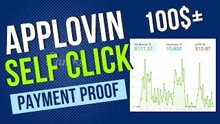 Applovin 100$ self click payment proof dekha kya? | applovin self click payment proof