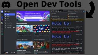 How to Open Developer Tools In Discord Stable - 2022 Edition!