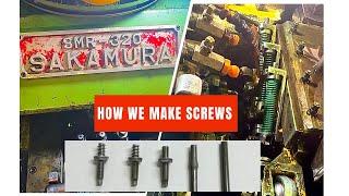 The process of producing cars's light screw with (Sakamura 3 station).