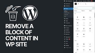 How to Remove a Block Of Content in WordPress? Beginners Guide 