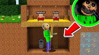 CREEPYPASTA BALDI APARECE DEBAJO DE MI CAMA EN MINECRAFT️ - BEBE NOOBSI Y BEBE NOOB VS BALDI.EXE