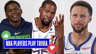 How Well Do These NBA Players Know Their Own Careers?  | Ft. Anthony Edwards, Nikola Jokic, & More