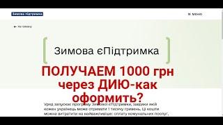 ПОЛУЧАЕМ 1000 грн ЗЕЛЕНСКОГО через ДИЮ -как оформить ?