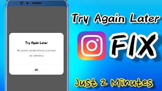 Instagram Try Again Later Problem Solve | try again later instagram