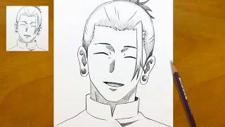 Anime Sketch | How to Draw Geto Suguru from Jujutsu Kaisen Step-by-Step