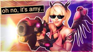 mastering my Pink Mercy waifu in ranked 🩷 Overwatch 2