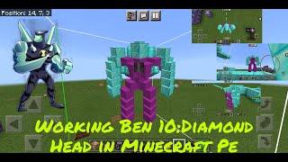 Working Ben10:Diamond Head in Minecraft PE(Command Creation)