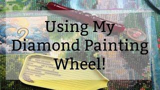 Using My Diamond Painting Wheel (There is diamond painting sounds, no talking though)