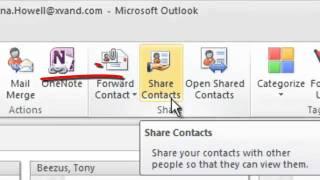 IT Support Tech Tip: Sharing a Contact on Outlook